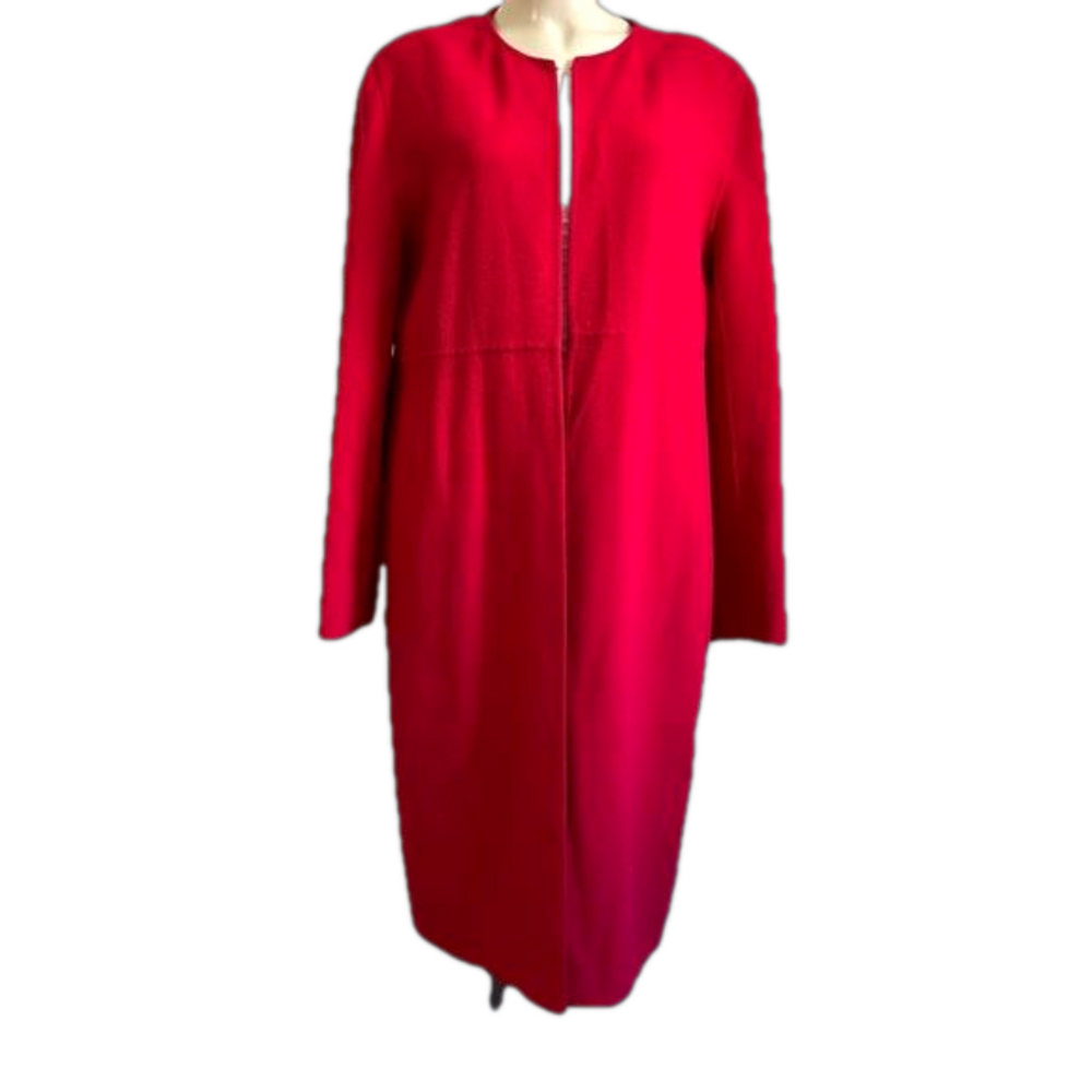 Carlisle berry open front wool duster sz 12